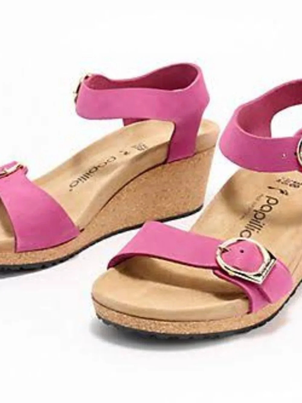 NWT Birkenstock Papillio Soley Ring Buckle Wedge Sandal Narrow Boysenberry 40